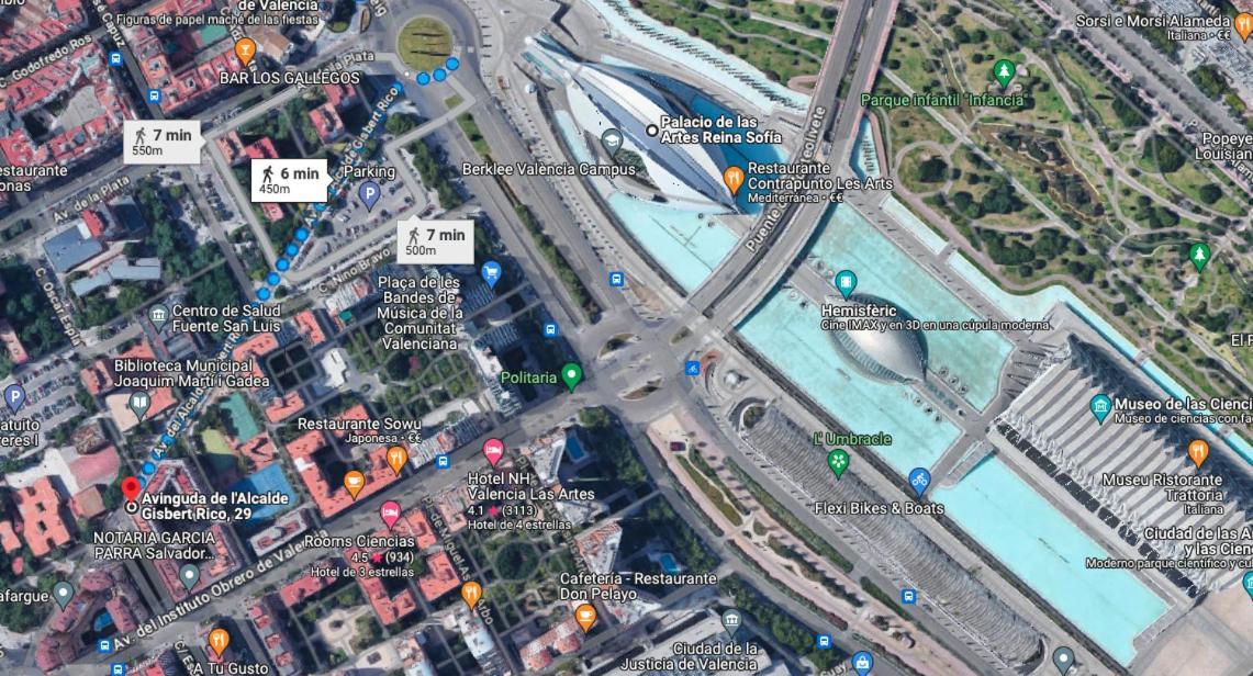 10 Pax, Ac, Wifi Gratis, Ciudad Artes Y Ciencias Apartman Valencia Kültér fotó